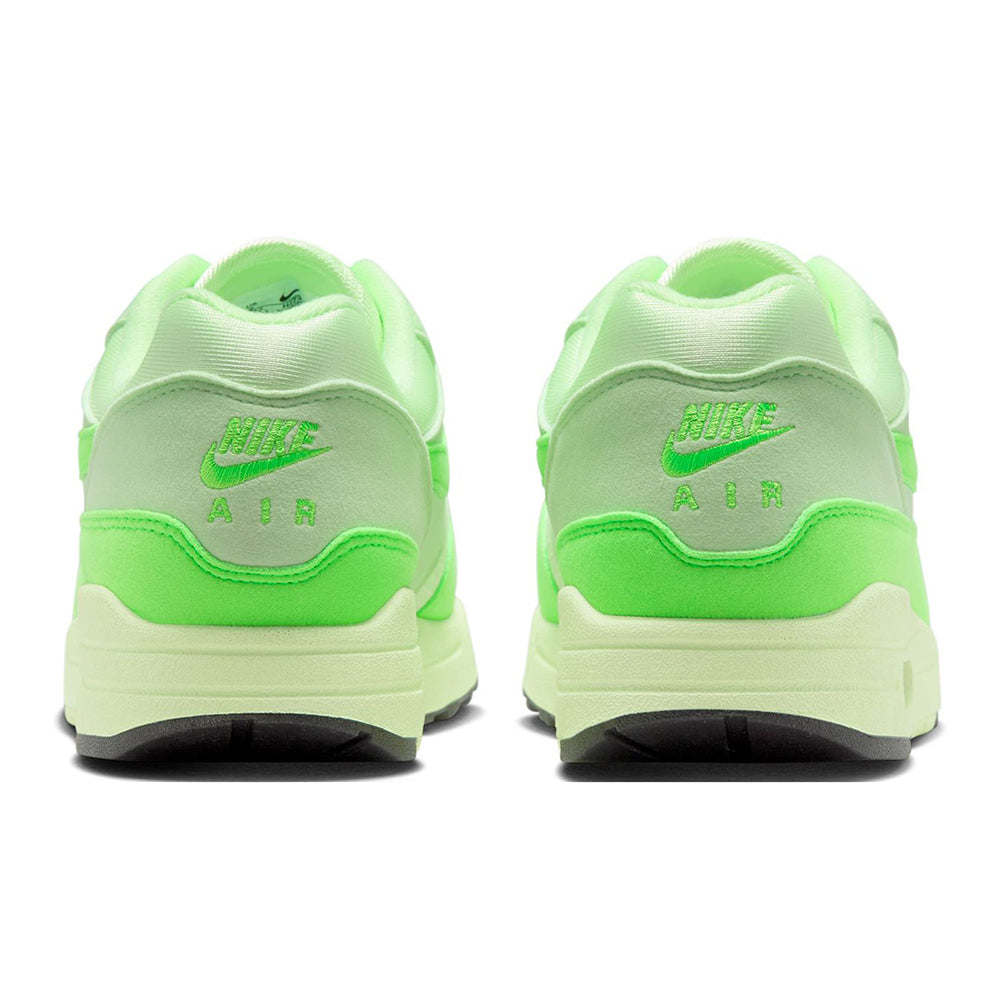 Nike Air Max 1 '87 sneakers, heel view with Nike logo and Air branding