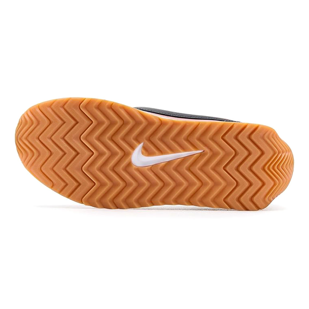 Nike gum rubber outsole with zigzag tread pattern