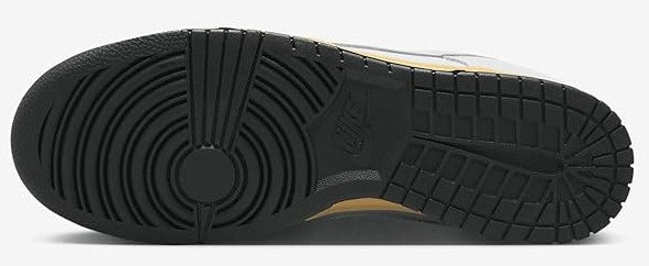 Men's Nike Dunk Low SE outsole, black tread with gum-yellow edge
