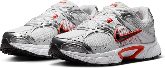 Nike V5 RNR running shoe, front and heel view with cushioned sole and red trim details
