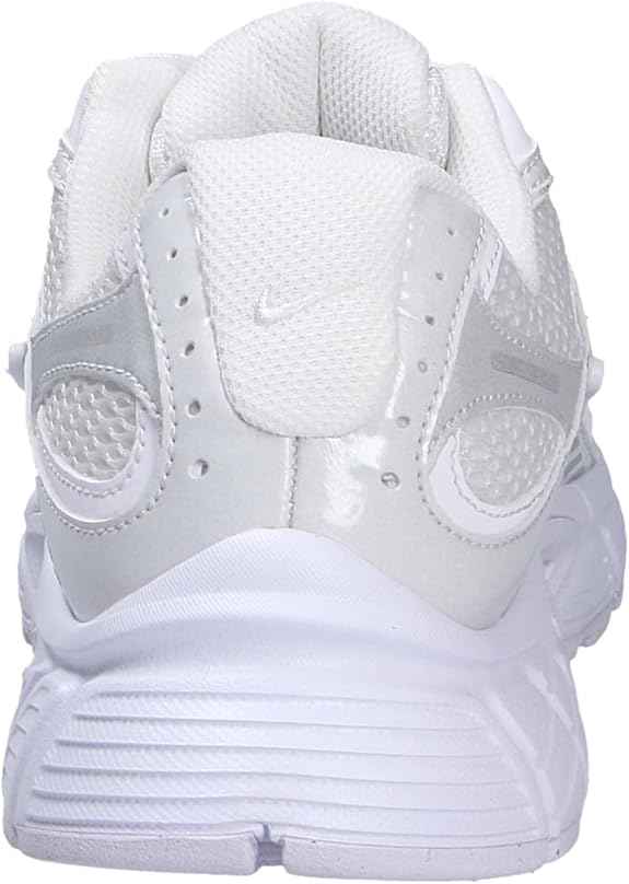 Nike V5 RNR women's running shoes, white rear view with cushioned heel and branding tabs