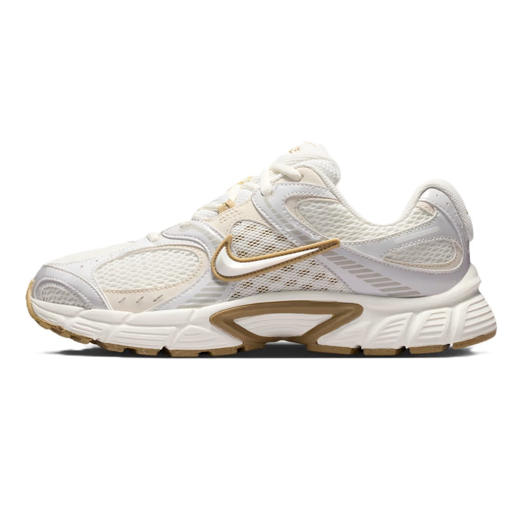 Women's Nike V5 RNR running shoe, side profile with laces and cushioned midsole