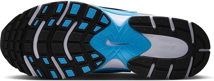 Women's Nike V5 RNR sneakers outsole with blue traction pattern and black rubber