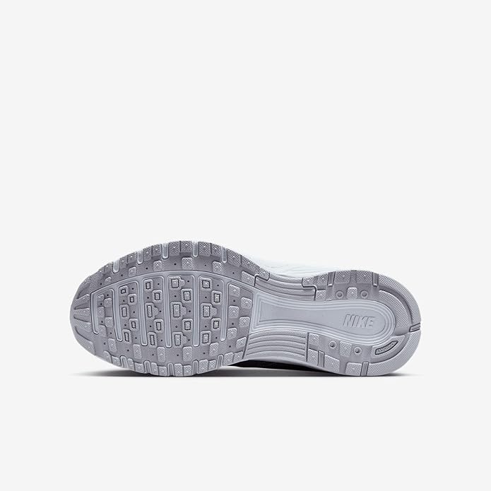 Kids' Nike P-6000 sneakers, outsole tread view with Nike logo on heel
