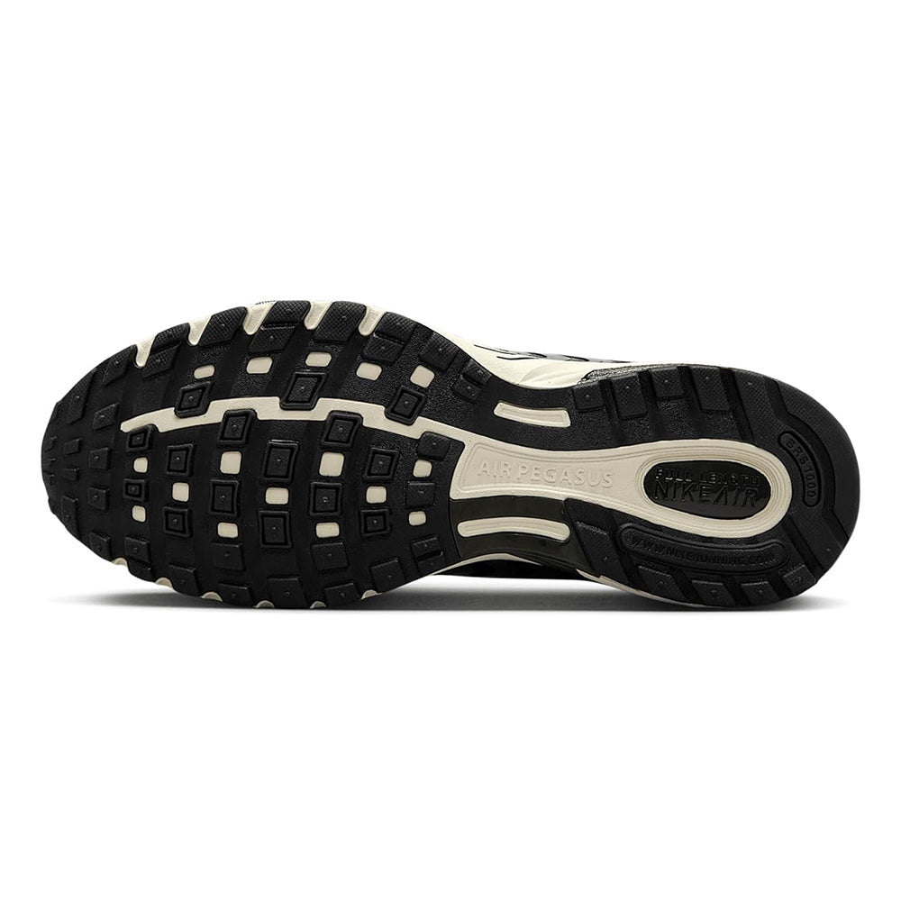 Men's Nike Air Pegasus 2005 LT rubber outsole tread in black and cream