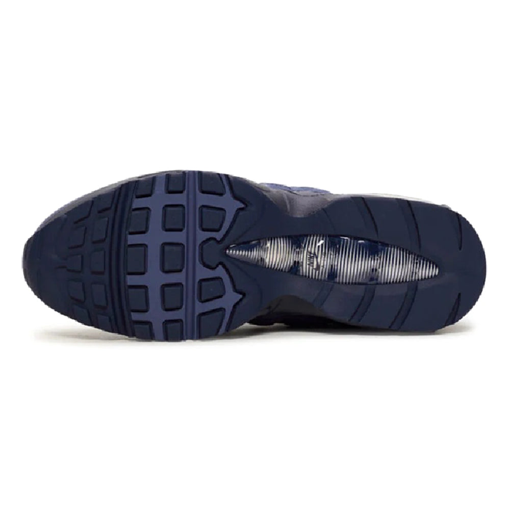 Navy Air Max 95 OG rubber outsole with tread and molded support