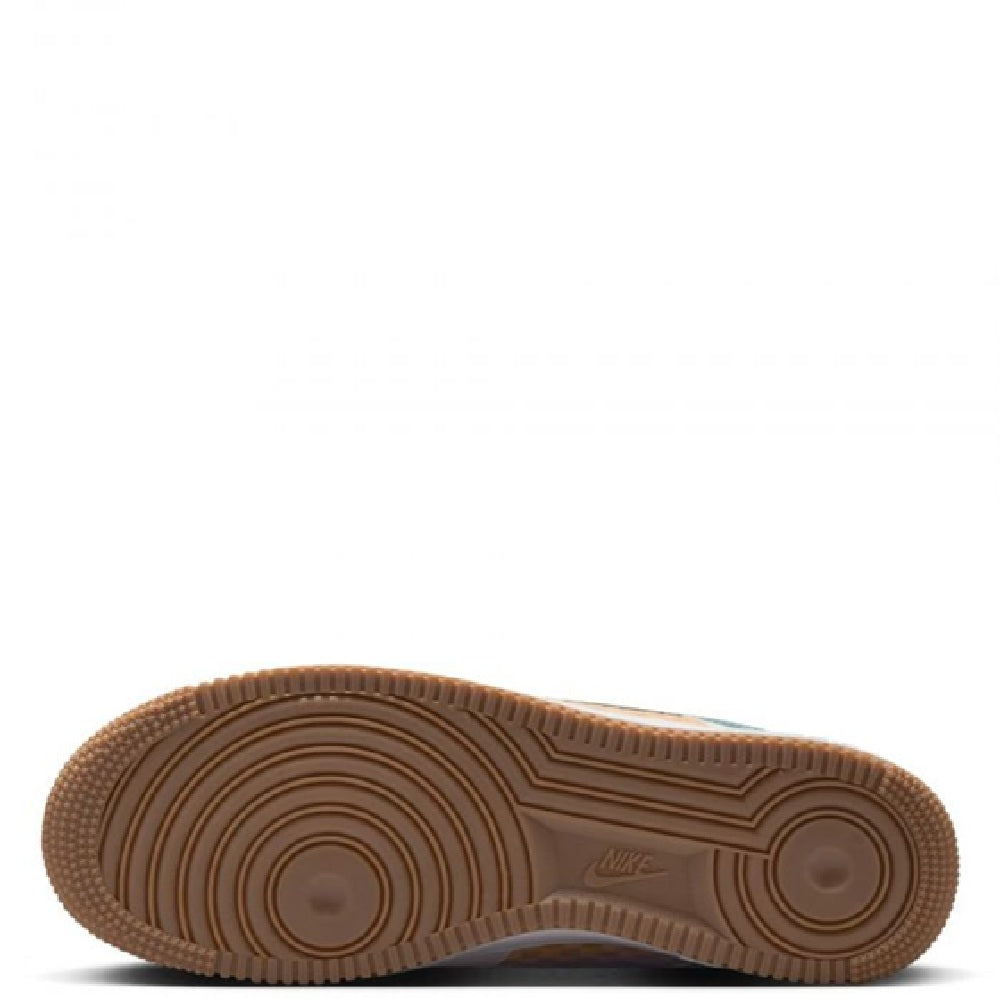 Nike Air Force 1 outsole, brown rubber tread with Nike logo