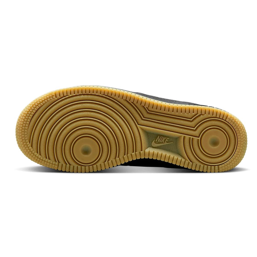 Kids' Nike Air Force 1 LV8 outsole, gum brown tread with Nike mark