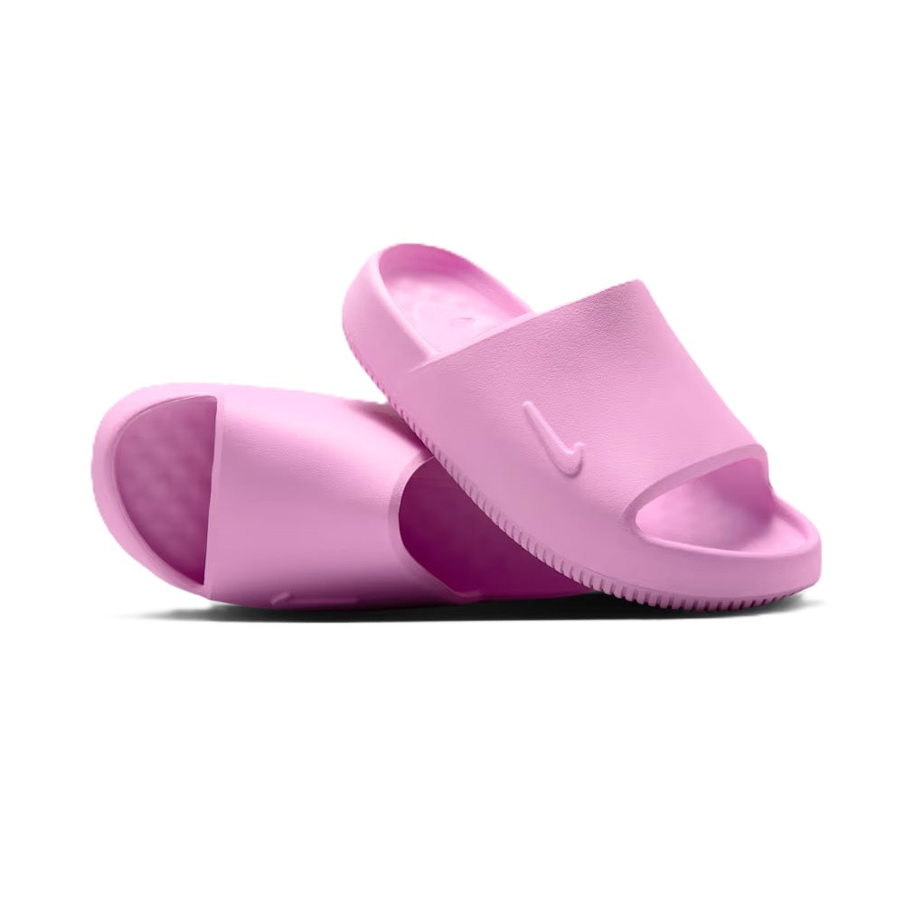 Pink Nike Calm Slide 2.0 sandals, open toe, Swoosh on the strap