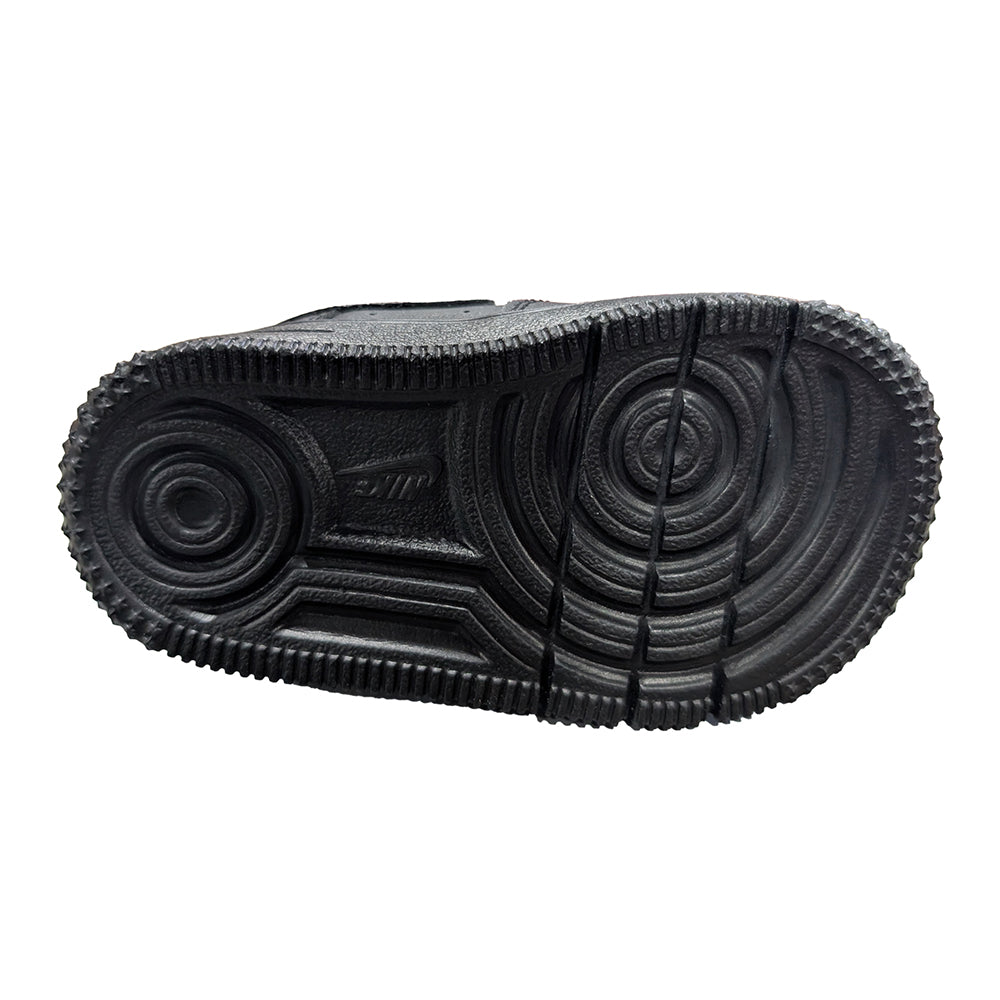 Black rubber outsole tread pattern for toddler low-top sneakers