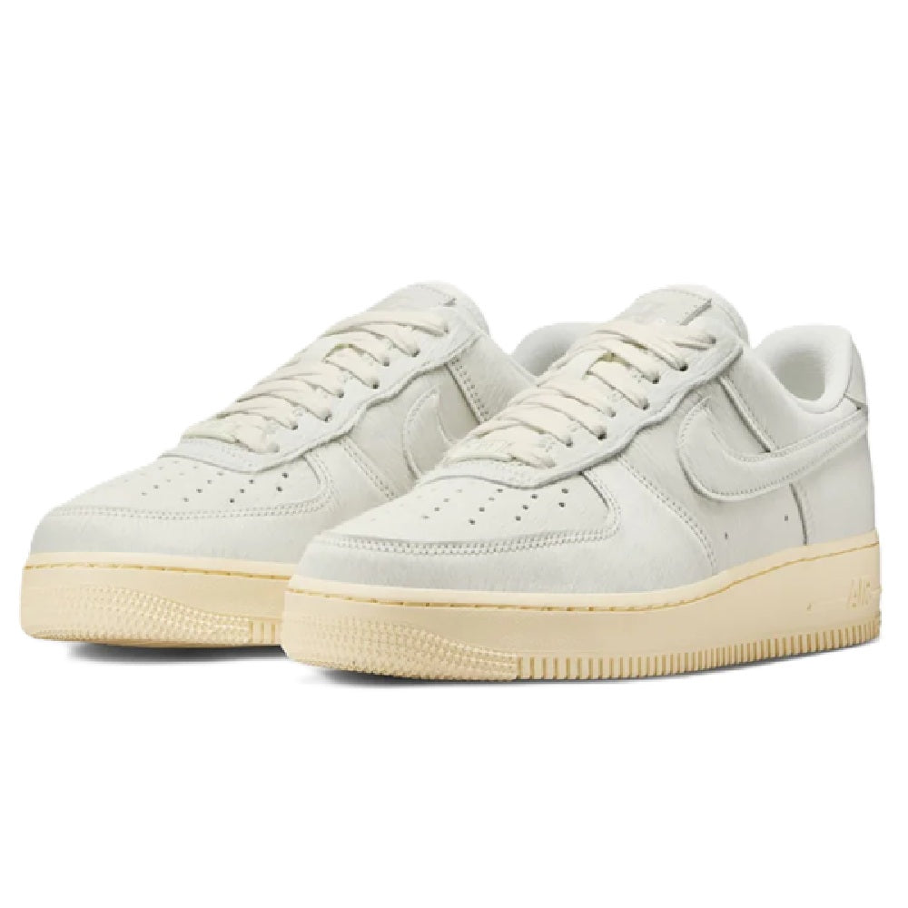 Nike Air Force 1 '07 sneakers, sail-toned leather with lace-up front and gum outsole