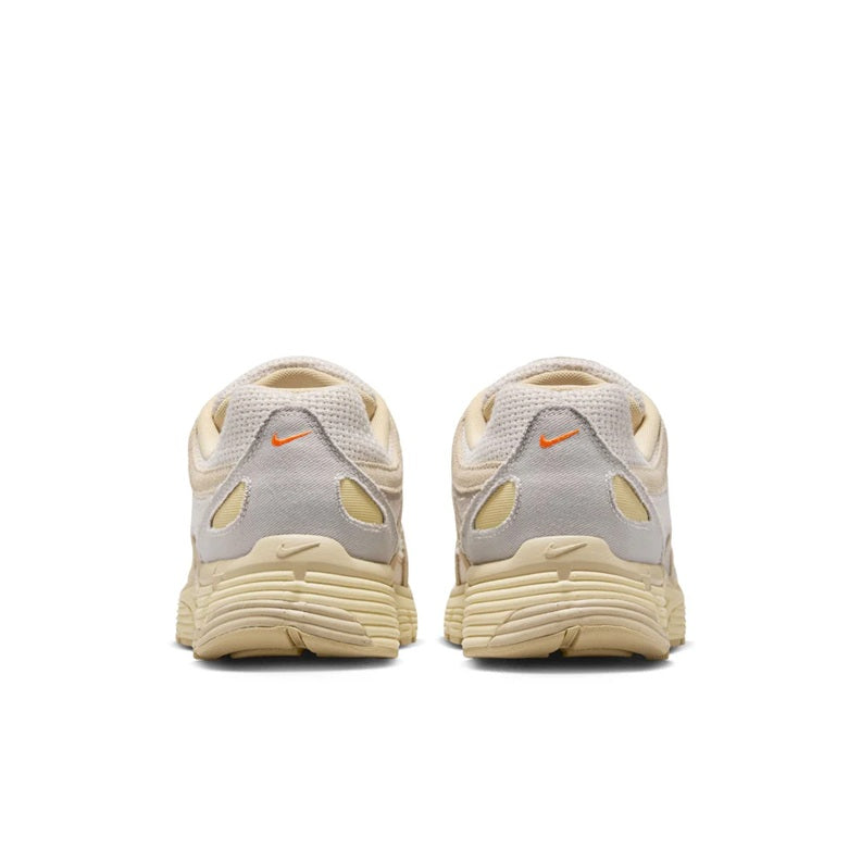 Nike P-6000 heel sneakers in grey with tan midsole and lace-up strap