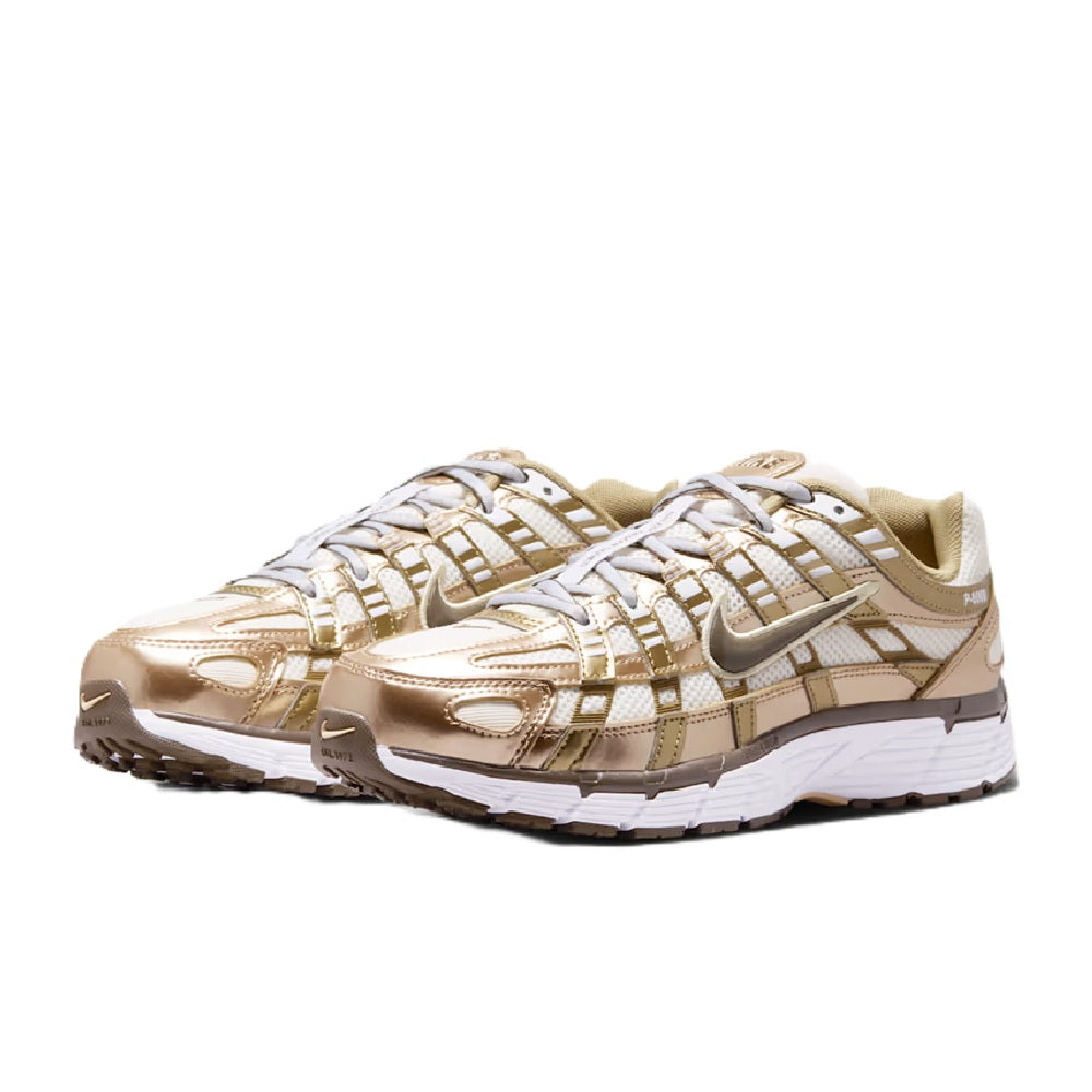 Women's Nike P-6000 sneakers in sail and dark hazel with white outsole