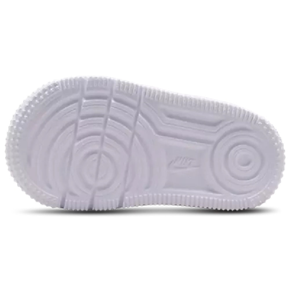 Toddler Nike Air Force 1 Low outsole, white rubber tread with Nike logo