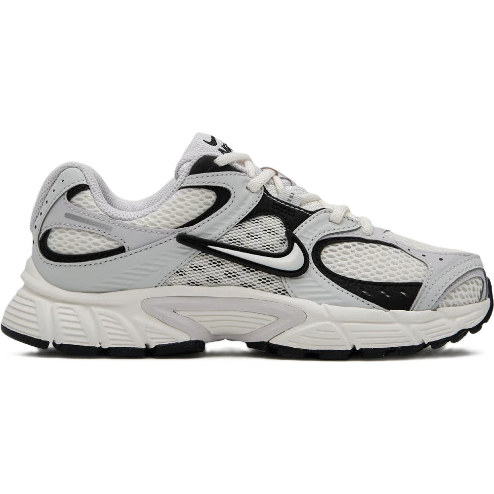 Men's Nike lace-up running sneaker, sail with black Swoosh and dark gray accents