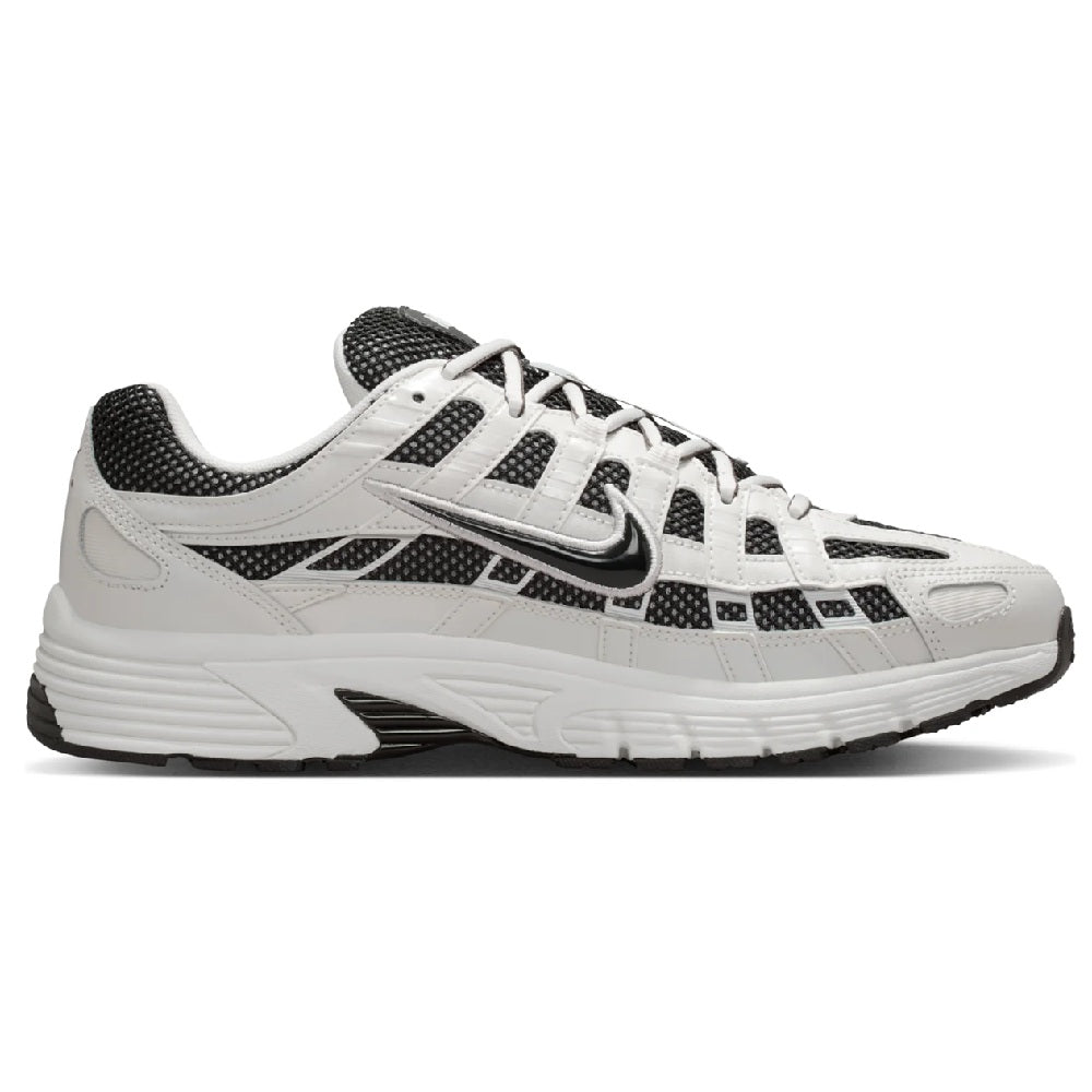 Nike P-6000 lace-up sneaker, white upper with black heel and swoosh