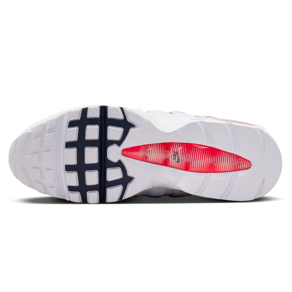 Nike Air Max 95 outsole, white rubber with red forefoot traction section