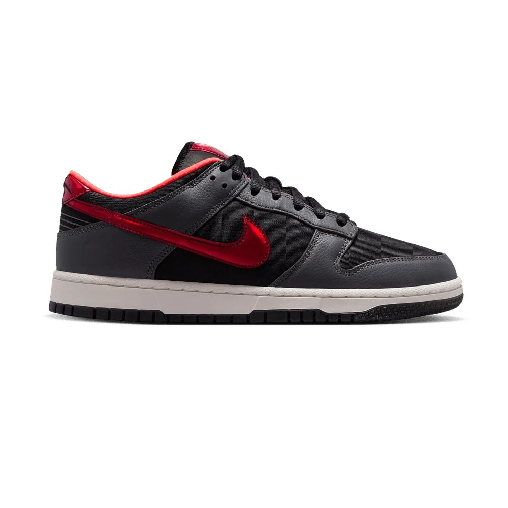 Men's Nike Kobe Dunk Low Protro sneakers, black leather with red Swoosh and trim