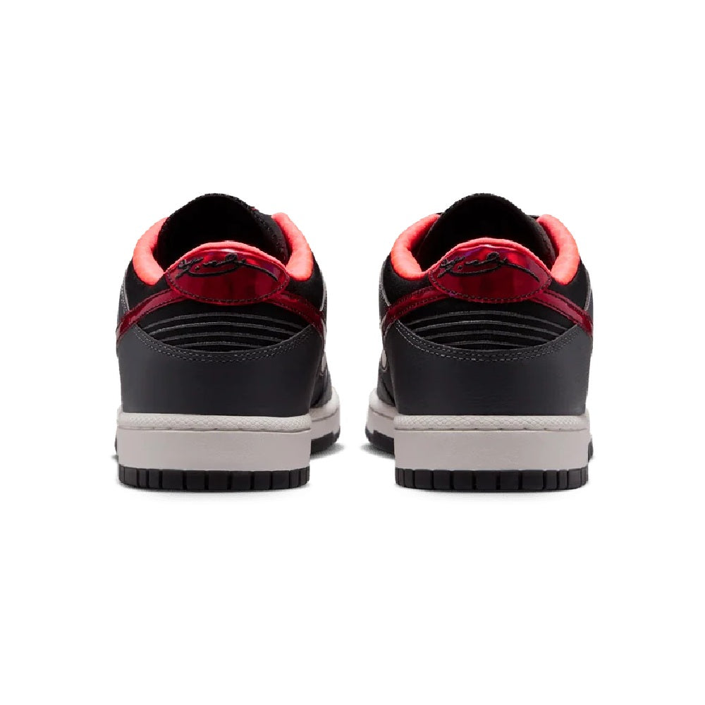 Men's Nike Kobe Dunk Low Protro sneakers, black heel with red lining and tabs