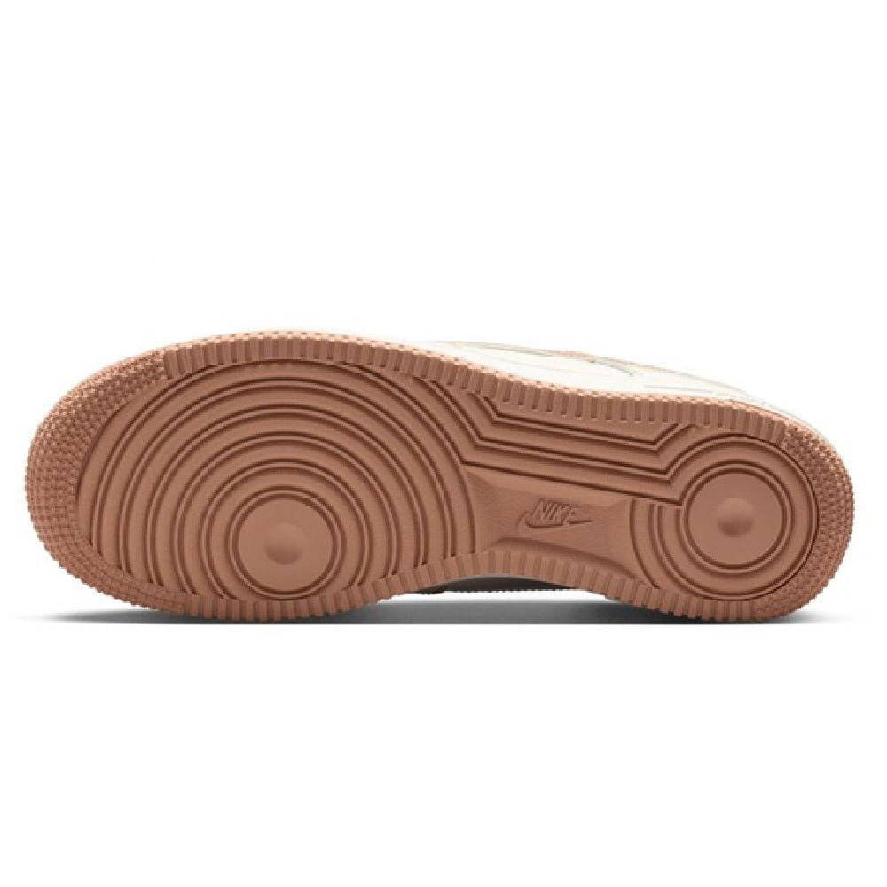 Nike Air Force 1 gum rubber outsole tread with circular traction pods