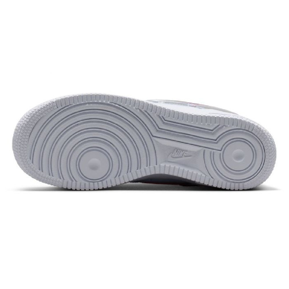 Kids' Nike Air Force 1 rubber outsole with circular tread pattern