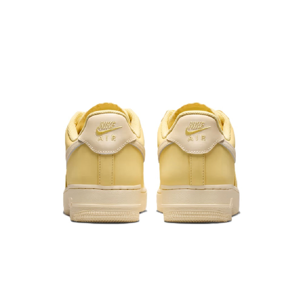 Women's Nike Air Force 1 PRM sneakers, heel view with Nike Air label and white heel tab