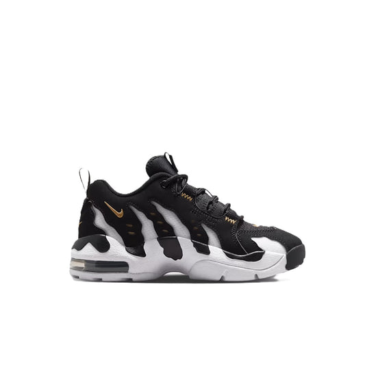 Big kid's Nike Air DT Max '96 Low sneakers, black/white panels, gold swoosh