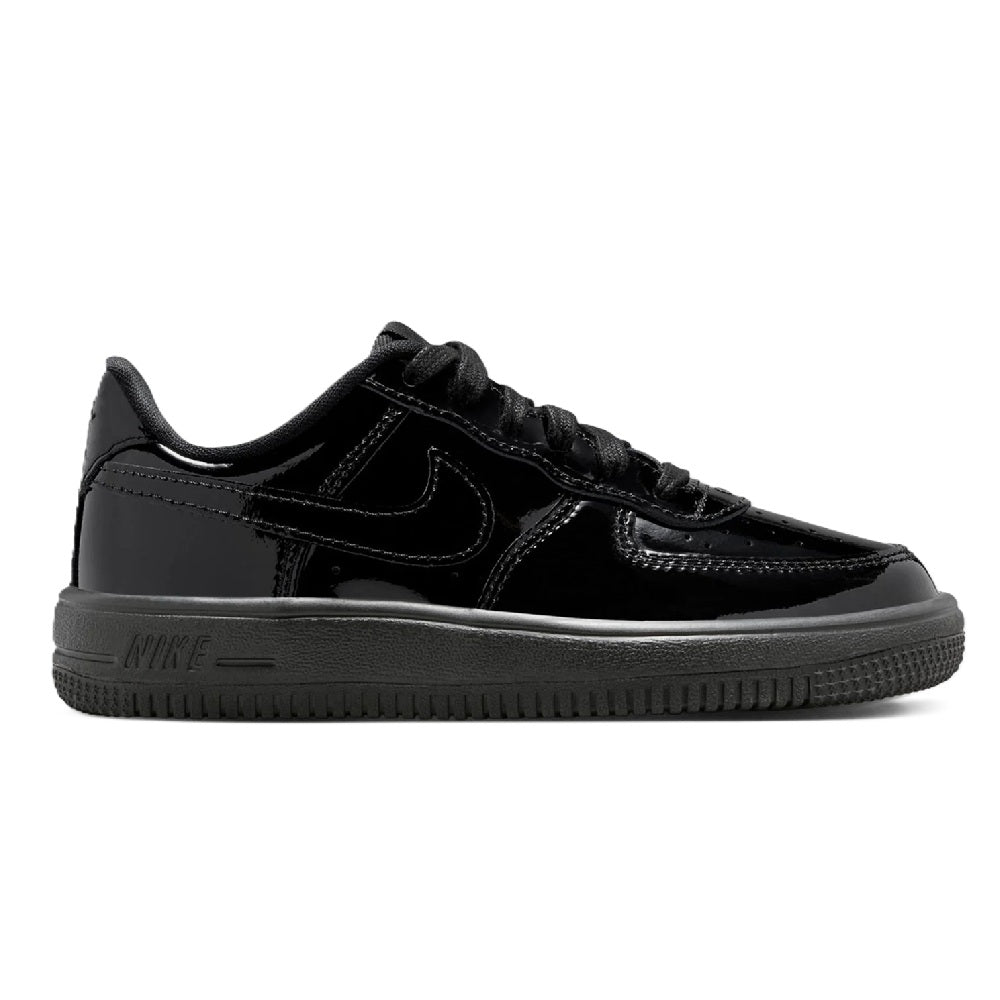 Little kid's Nike Force 1 Low lace-up sneakers in black, low-top design