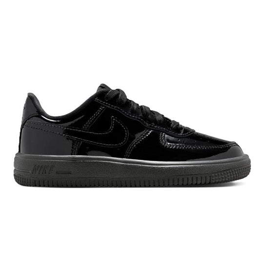 Little kid's Nike Force 1 Low lace-up sneakers in black, low-top design