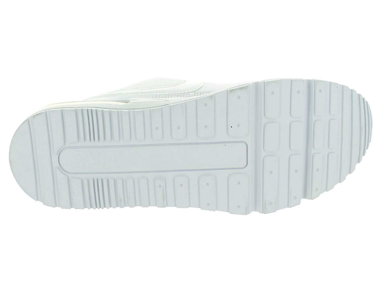 White Nike sneaker outsole with tread pattern and durable rubber sole