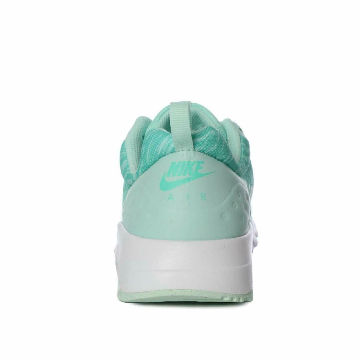 Kids' Nike Air Max Motion sneaker, back view in teal with Nike logo on heel